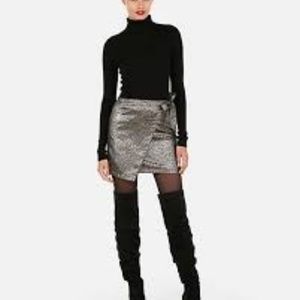 Authentic Sassy Express Metalic Mini Skirt